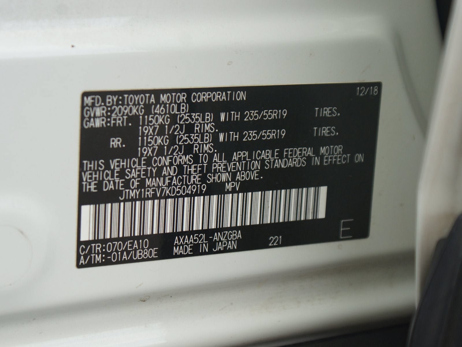 Used 2019 Toyota RAV4 Limited w/ Advanced Technology Package FWD image 28