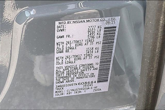 New 2026 Nissan Frontier PRO-4X w/ Pro Premium Package image 8