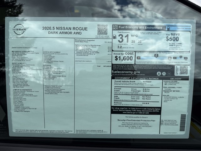 New 2026 Nissan Rogue Dark Armor AWD/4WD image 30