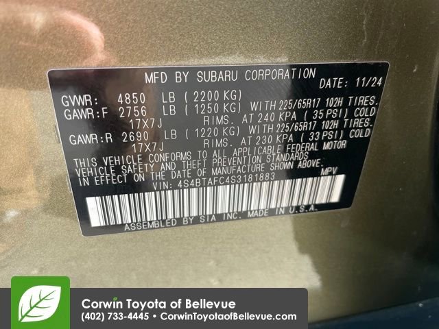 Used 2025 Subaru Outback Premium image 29