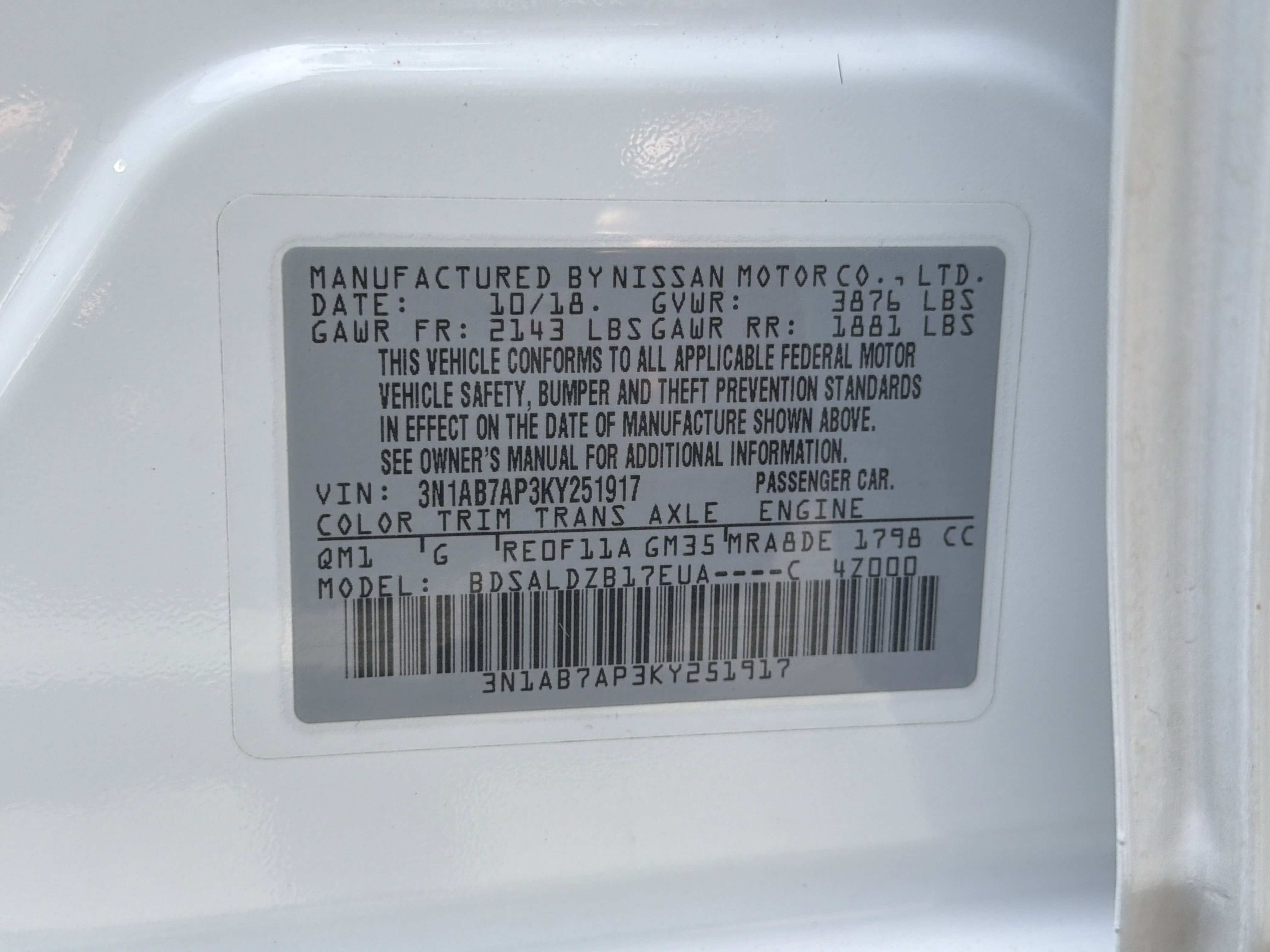 Used 2019 Nissan Sentra SV FWD image 34