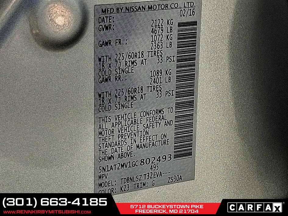 Used 2016 Nissan Rogue SL w/ SL Premium Package image 28