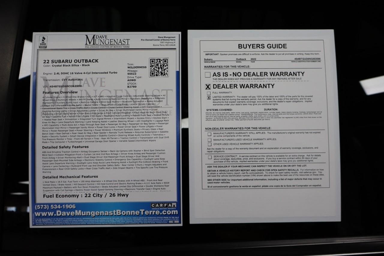 Used 2022 Subaru Outback Wilderness w/ Wilderness Package image 27