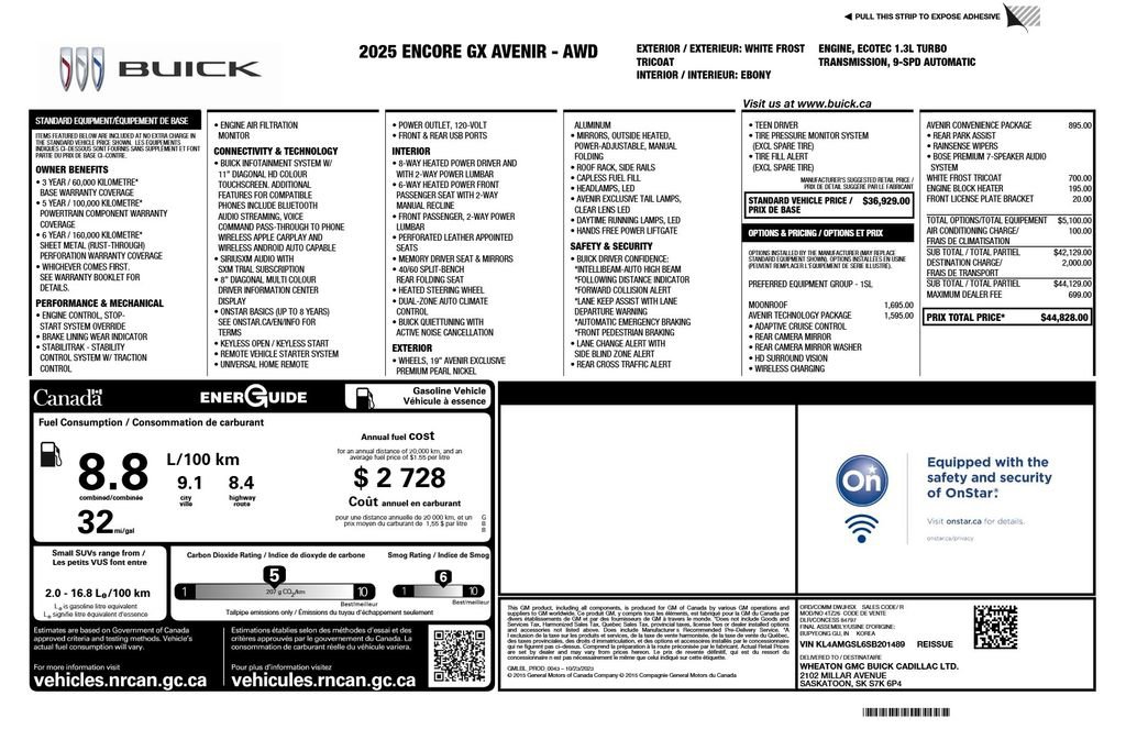 Used 2025 Buick Encore GX Avenir w/ Avenir Technology Package AWD/4WD image 3