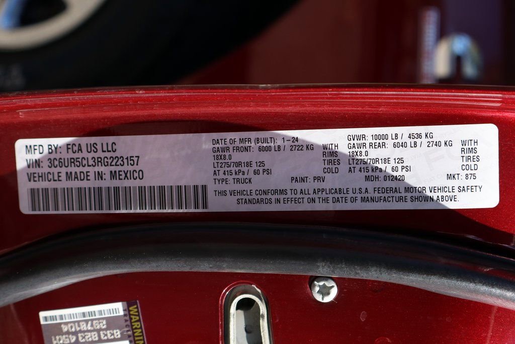 Used 2024 RAM 2500 Tradesman w/ Chrome Appearance Group image 51