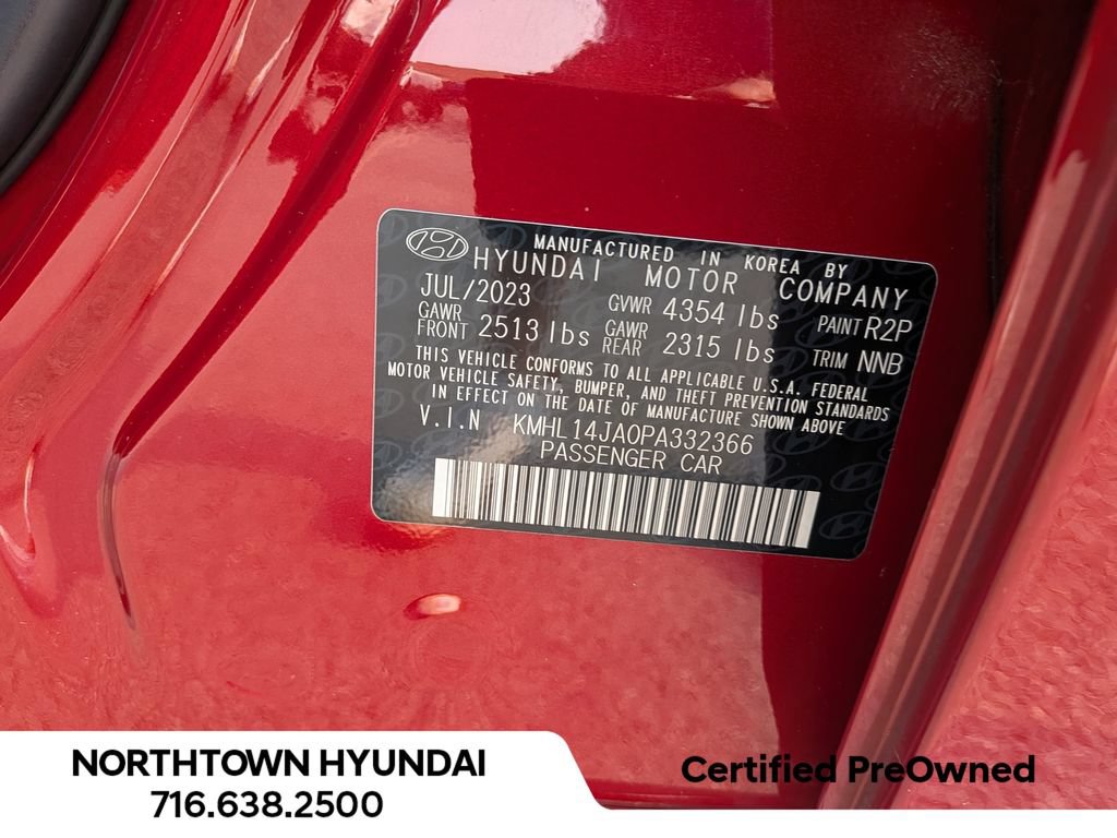 Certified 2023 Hyundai Sonata SEL w/ Convenience Package FWD image 41