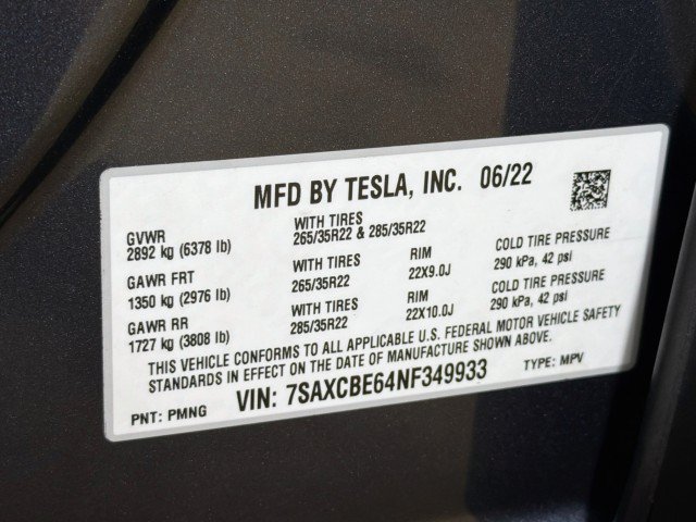 Used 2022 Tesla Model X Plaid AWD/4WD image 30