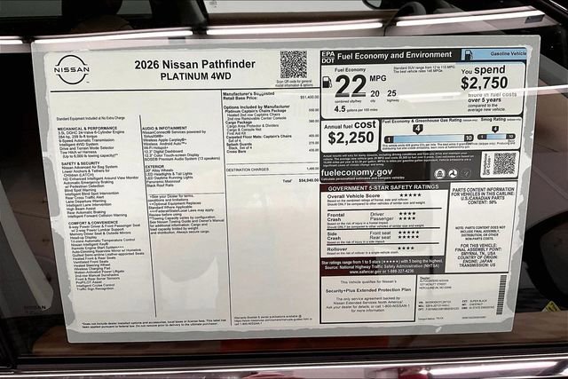 New 2026 Nissan Pathfinder Platinum image 42