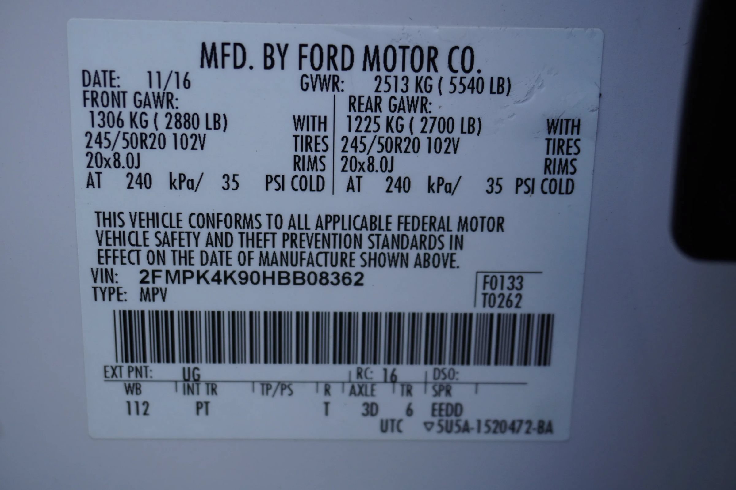 Used 2017 Ford Edge Titanium w/ Equipment Group 301A AWD/4WD image 30