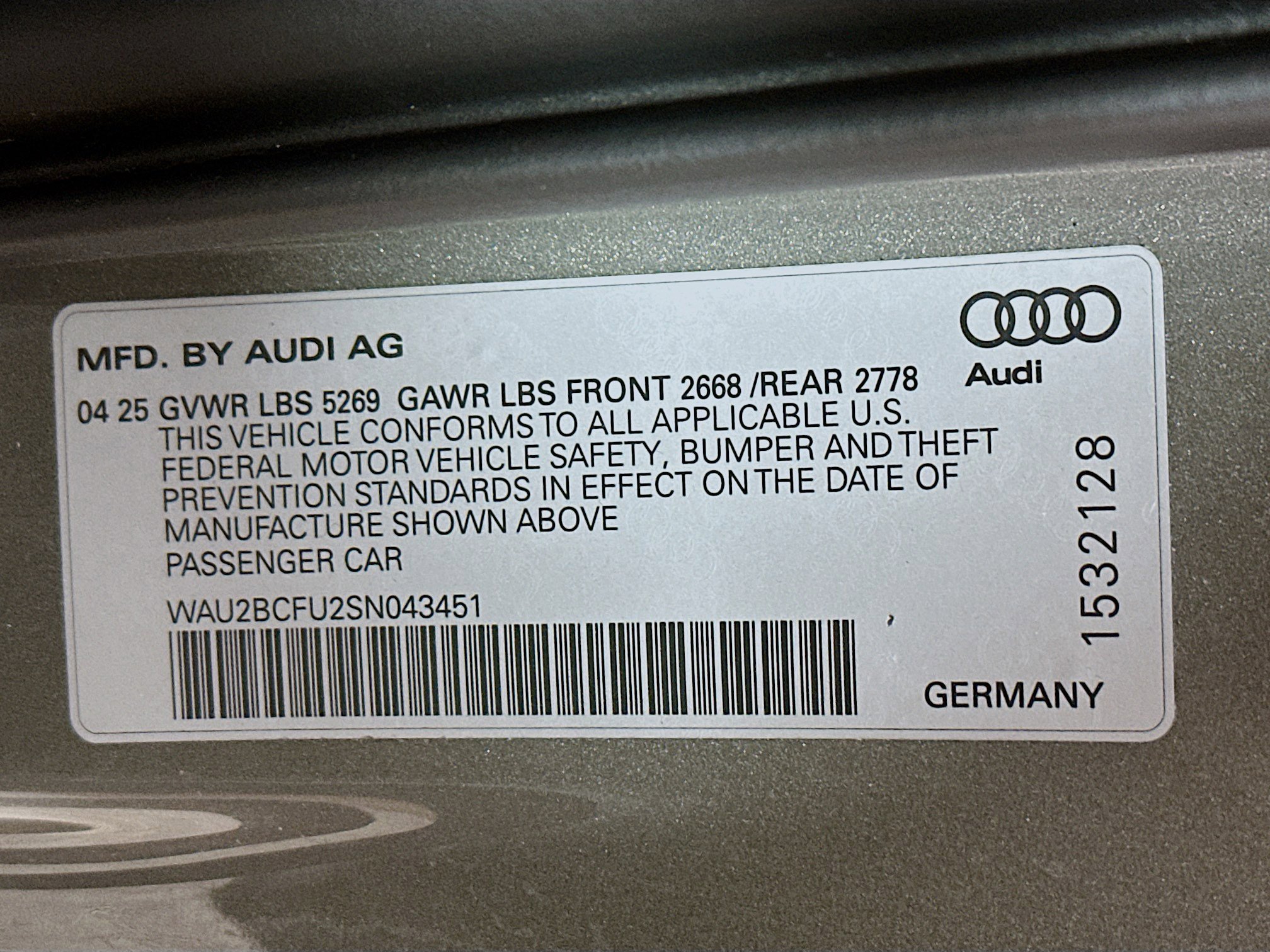 Used 2025 Audi A5 2.0T Premium Plus w/ Premium Plus image 31