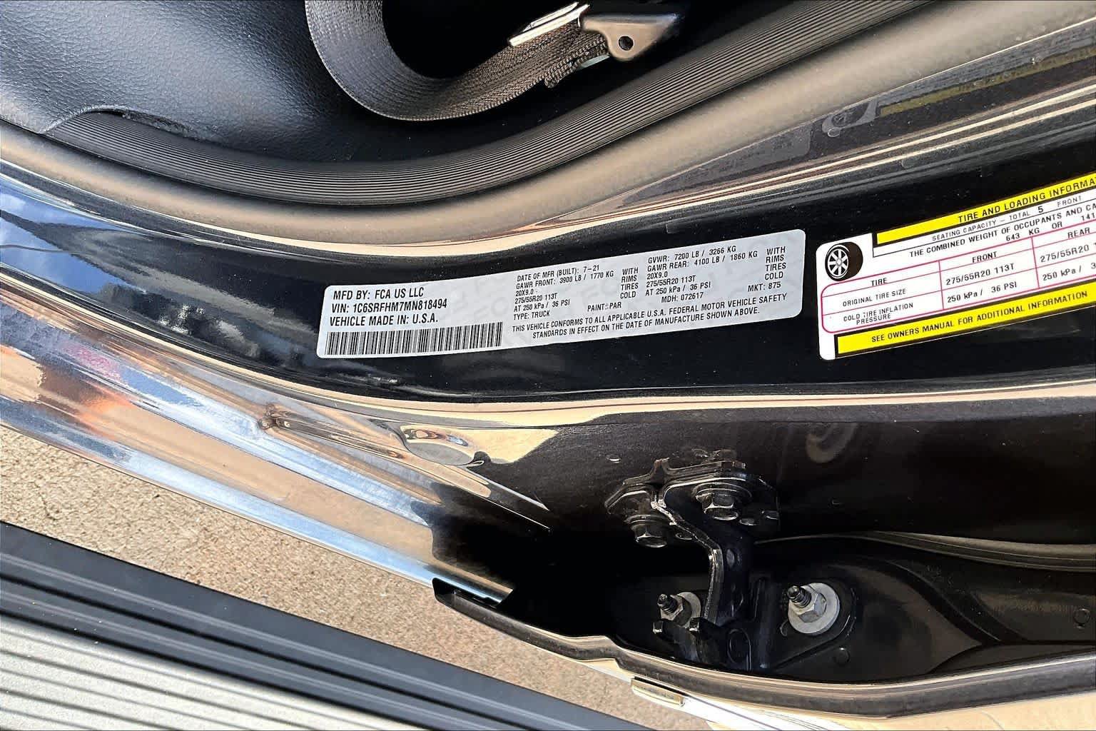 Used 2021 RAM 1500 Limited AWD/4WD image 34