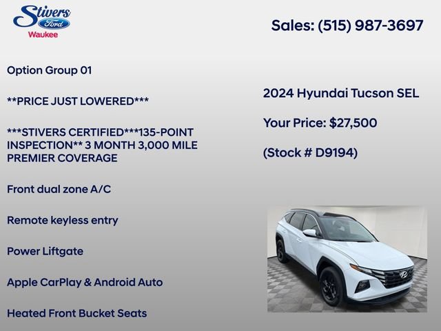 Used 2024 Hyundai Tucson SEL AWD/4WD image 8