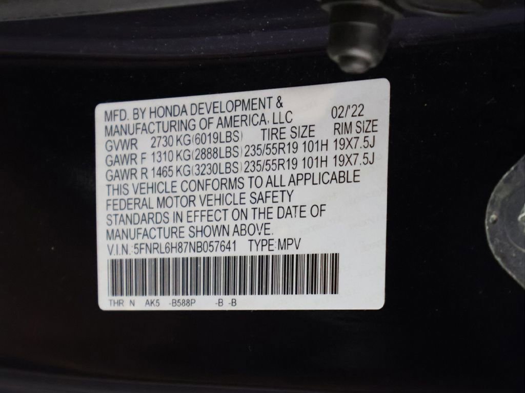 Used 2022 Honda Odyssey Touring image 61
