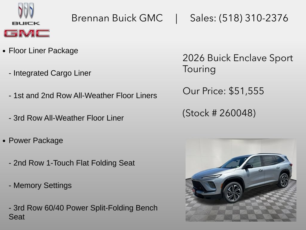 New 2026 Buick Enclave Sport Touring w/ Power Package AWD/4WD image 6