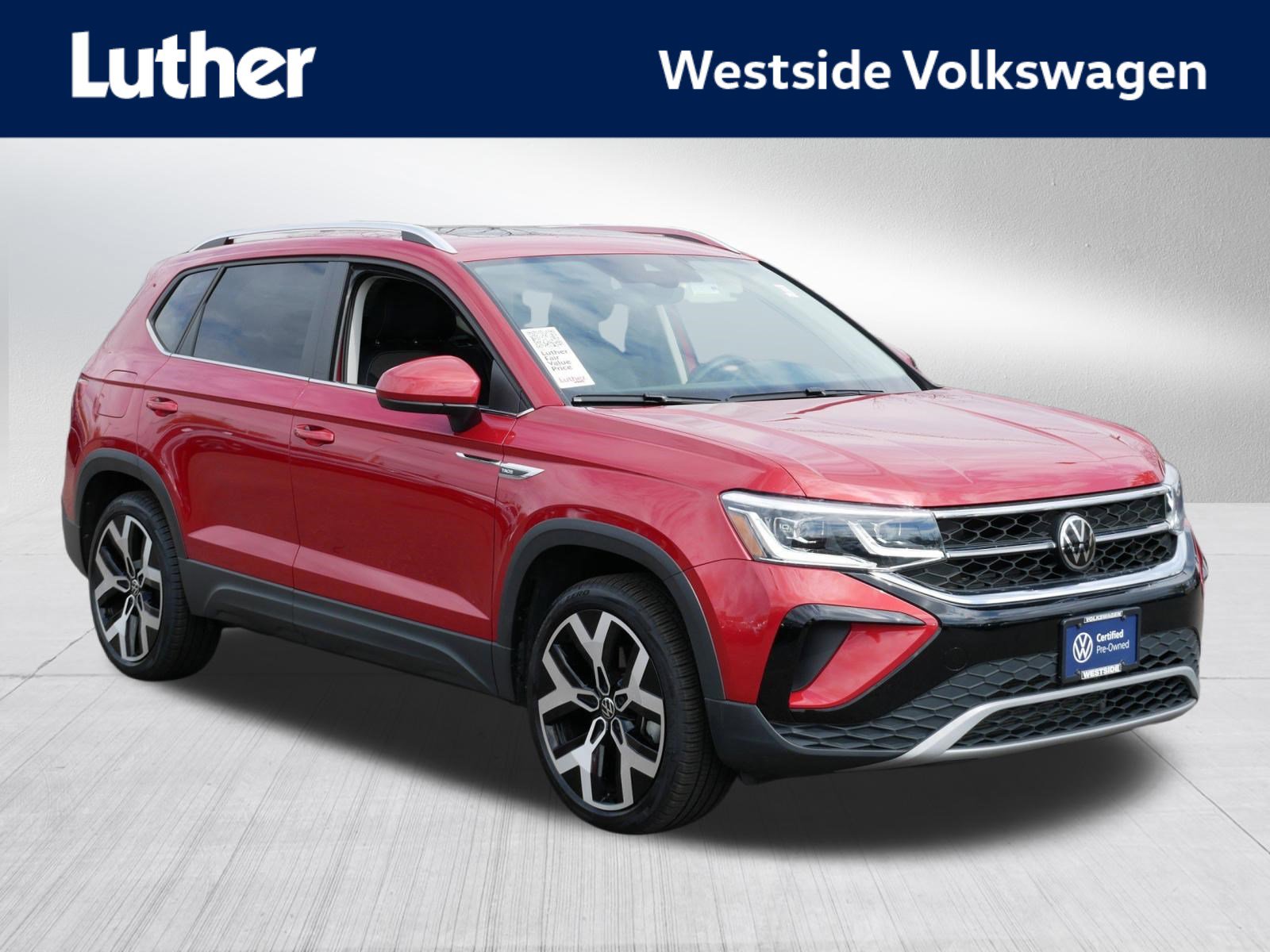 Certified 2022 Volkswagen Taos SEL w/ Panoramic Sunroof Package
