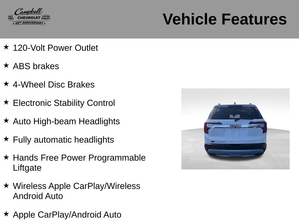 Used 2022 GMC Acadia SLE w/ Driver Convenience Package FWD image 16