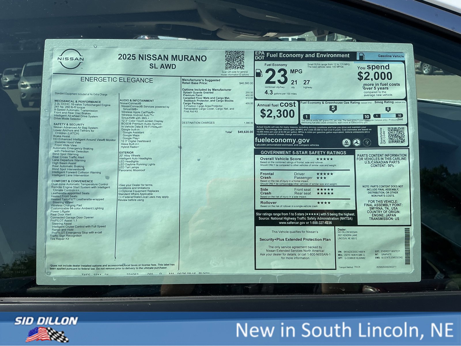 New 2025 Nissan Murano SL w/ Cargo Package image 13