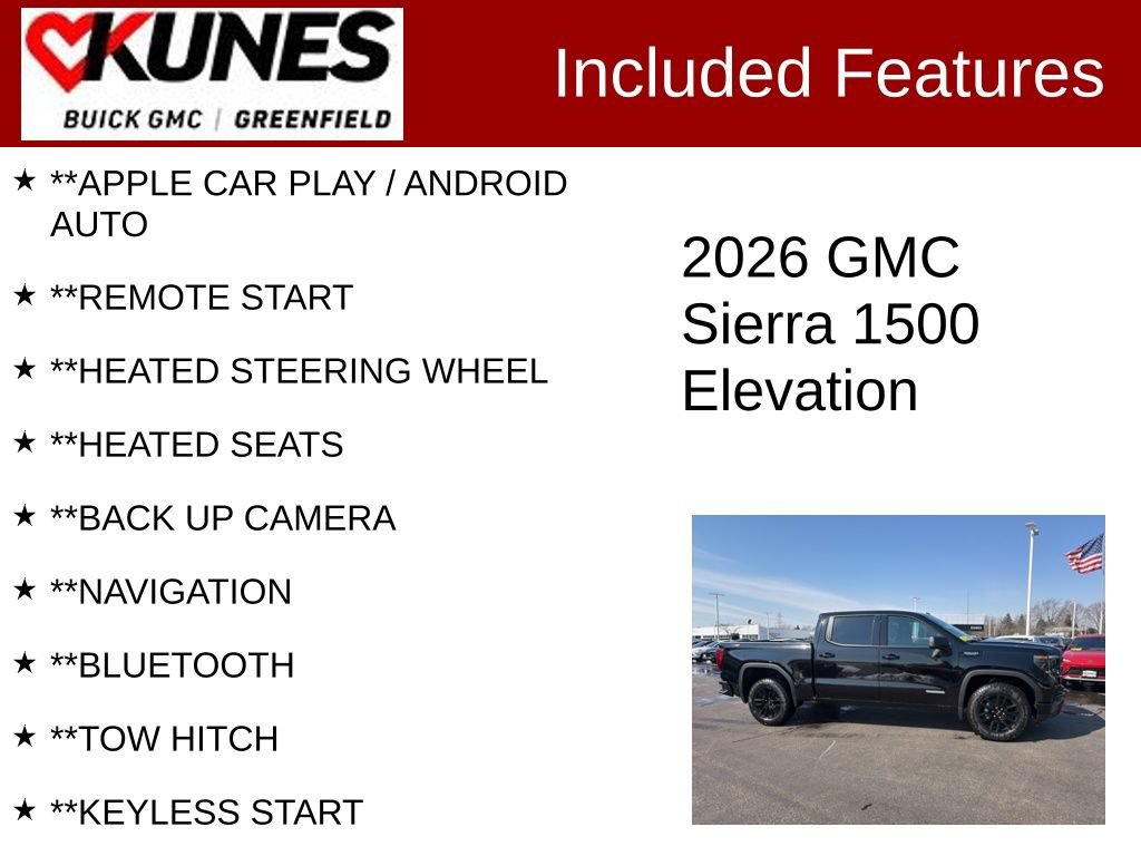 Used 2026 GMC Sierra 1500 Elevation AWD/4WD image 2