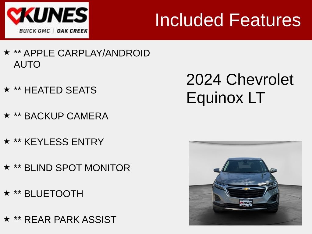 Used 2024 Chevrolet Equinox LT AWD/4WD image 2