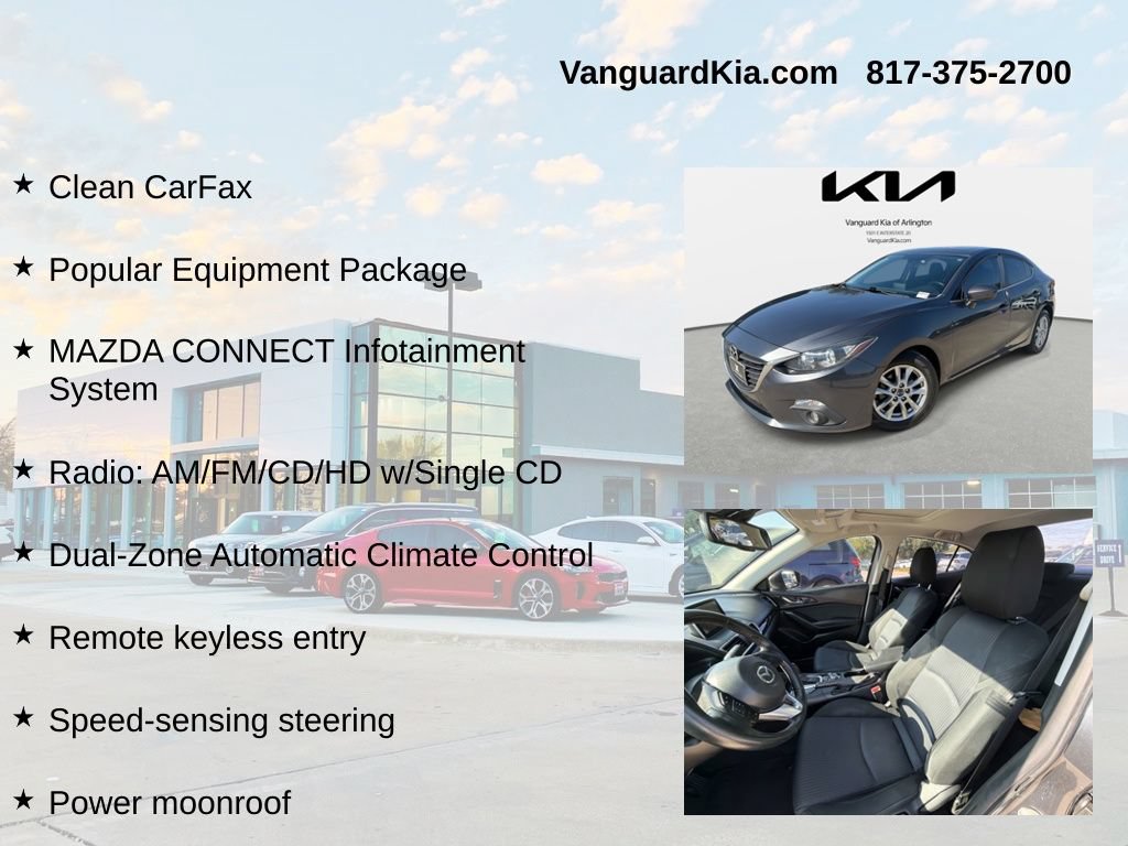 Used 2016 MAZDA MAZDA3 i Touring w/ Popular Equipment Package FWD image 6