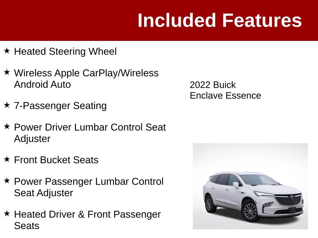 Used 2022 Buick Enclave Essence AWD/4WD image 4
