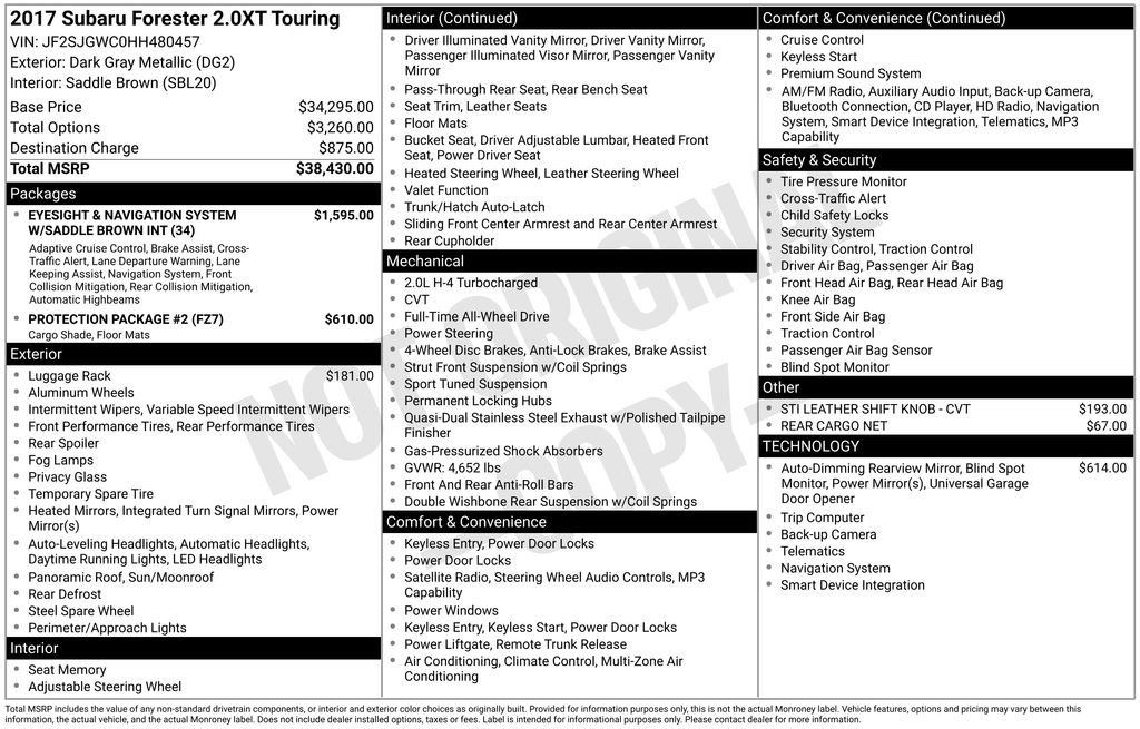 Used 2017 Subaru Forester 2.0XT Touring image 44