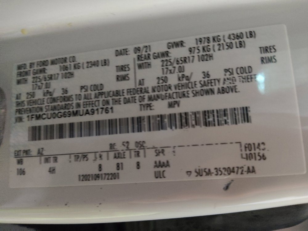 Used 2021 Ford Escape SE w/ Convenience Package FWD image 33