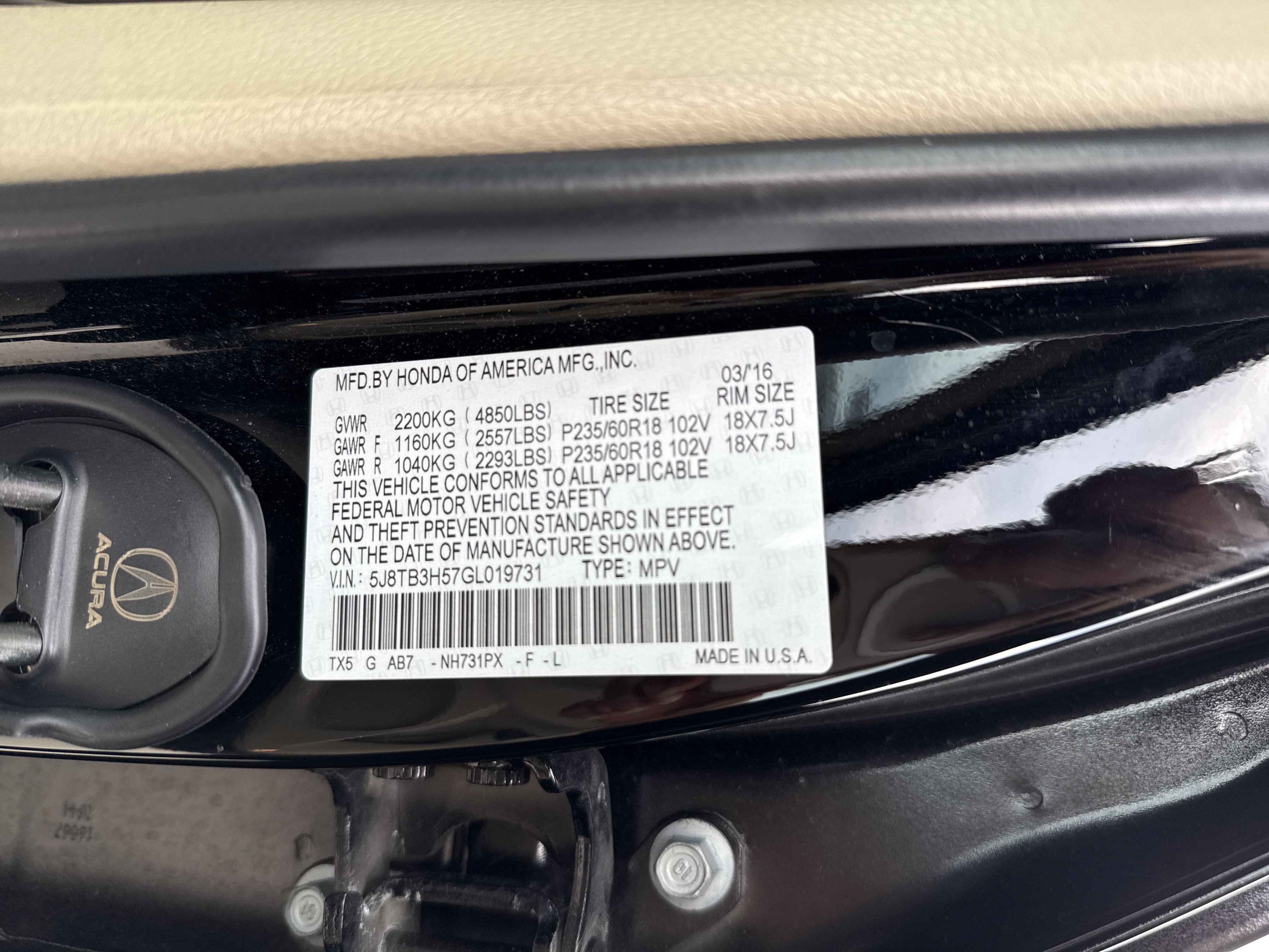 Used 2016 Acura RDX w/ Technology Package FWD image 28