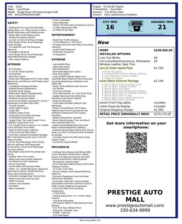 Used 2019 Land Rover Range Rover Long Wheelbase Supercharged image 3