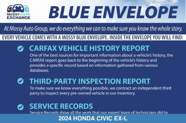 Certified 2024 Honda Civic EX-L image 8