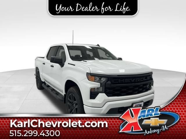 New 2026 Chevrolet Silverado 1500 Custom w/ Turbomax Blackout Package AWD/4WD image 1