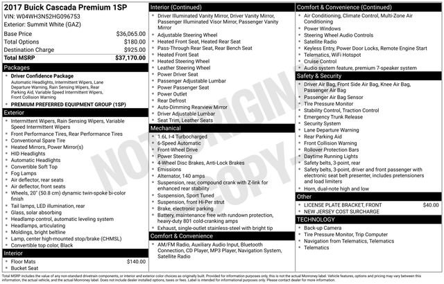 Used 2017 Buick Cascada Premium image 6
