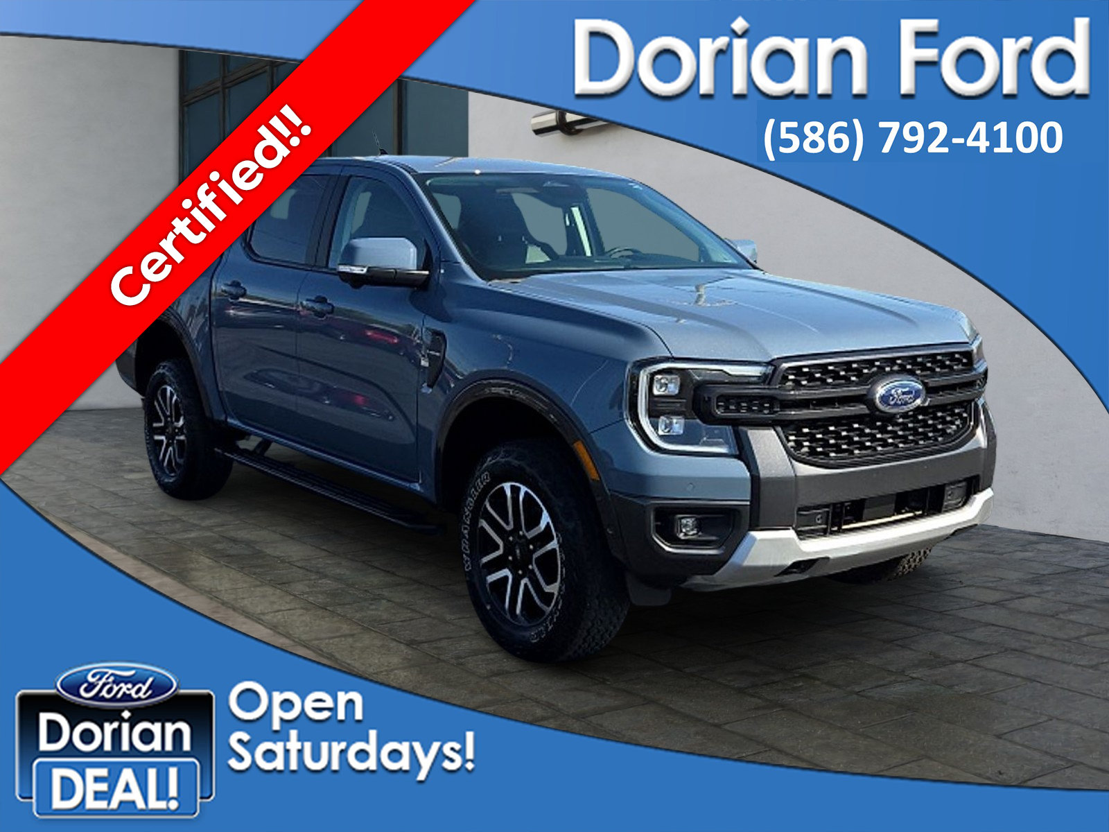 Certified 2024 Ford Ranger Lariat w/ FX4 Off-Road Package