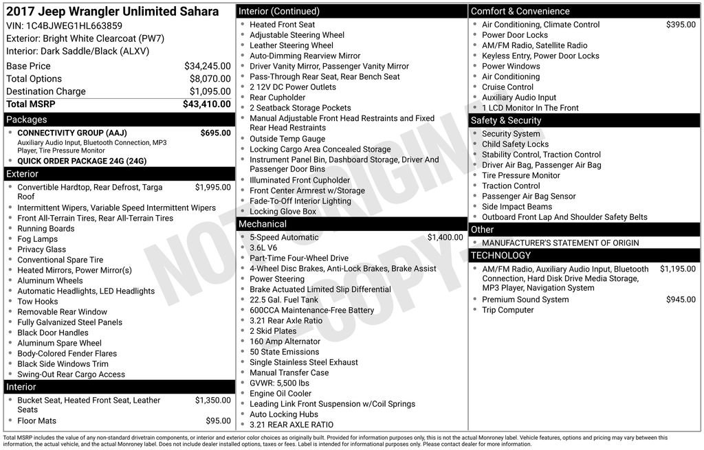 Used 2017 Jeep Wrangler Unlimited Sahara w/ Connectivity Group image 45