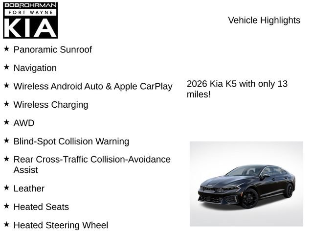 New 2026 Kia K5 GT-Line AWD/4WD image 7