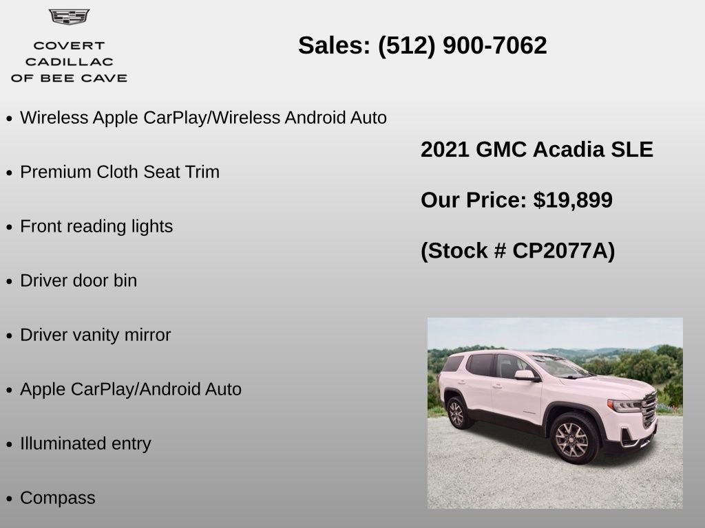 Used 2021 GMC Acadia SLE FWD image 18