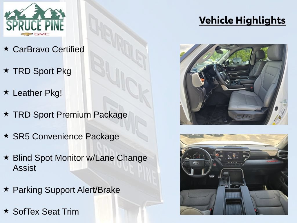 Used 2024 Toyota Tundra SR5 w/ TRD Sport Premium Package AWD/4WD image 9