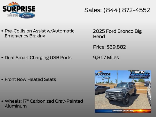 Certified 2025 Ford Bronco Big Bend AWD/4WD image 17