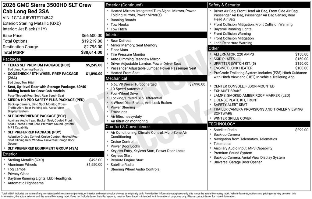 New 2026 GMC Sierra 3500 SLT w/ Texas SLT Premium Package image 50