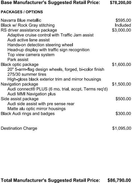 Used 2023 Audi RS 5 Sportback w/ RS Driver Assistance Package image 2