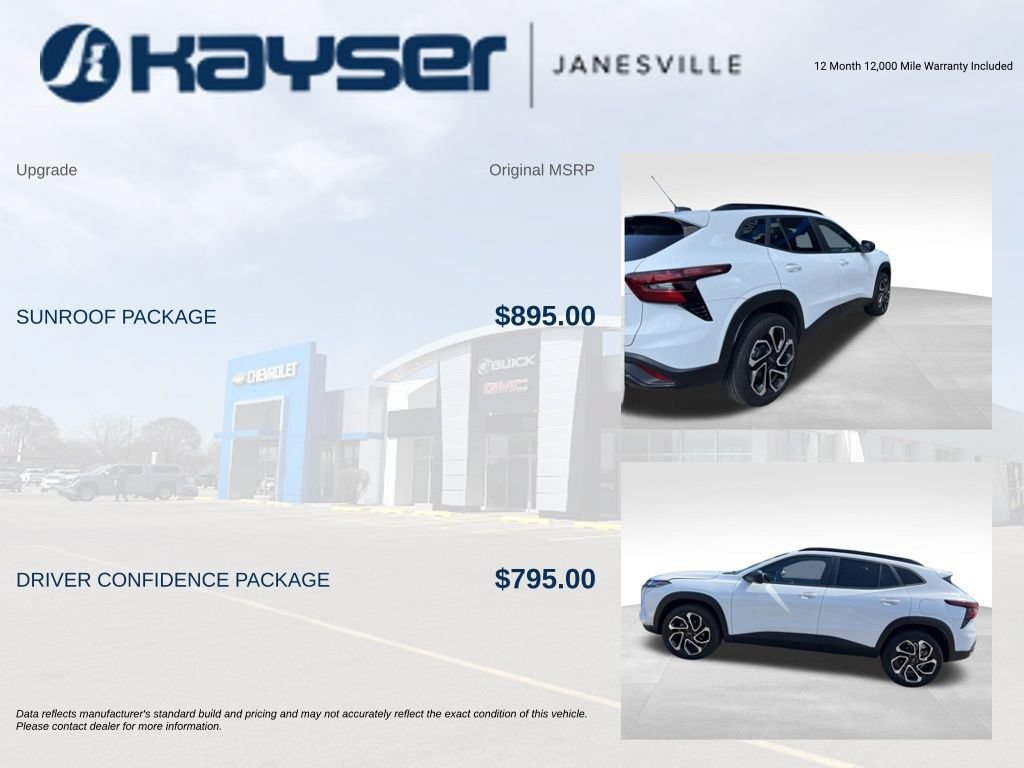 Used 2024 Chevrolet Trax RS w/ Sunroof Package FWD image 2