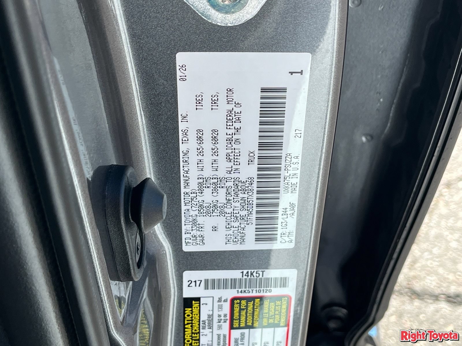 Certified 2026 Toyota Tundra 1794 Edition AWD/4WD image 34