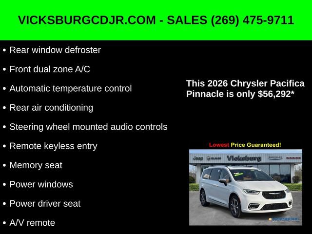 New 2026 Chrysler Pacifica Pinnacle w/ Trailer Tow Group image 22