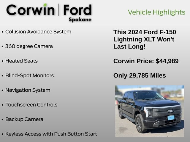 Certified 2024 Ford F150 Lightning XLT AWD/4WD image 7