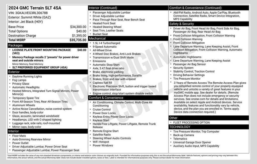 Used 2024 GMC Terrain SLT AWD/4WD image 1