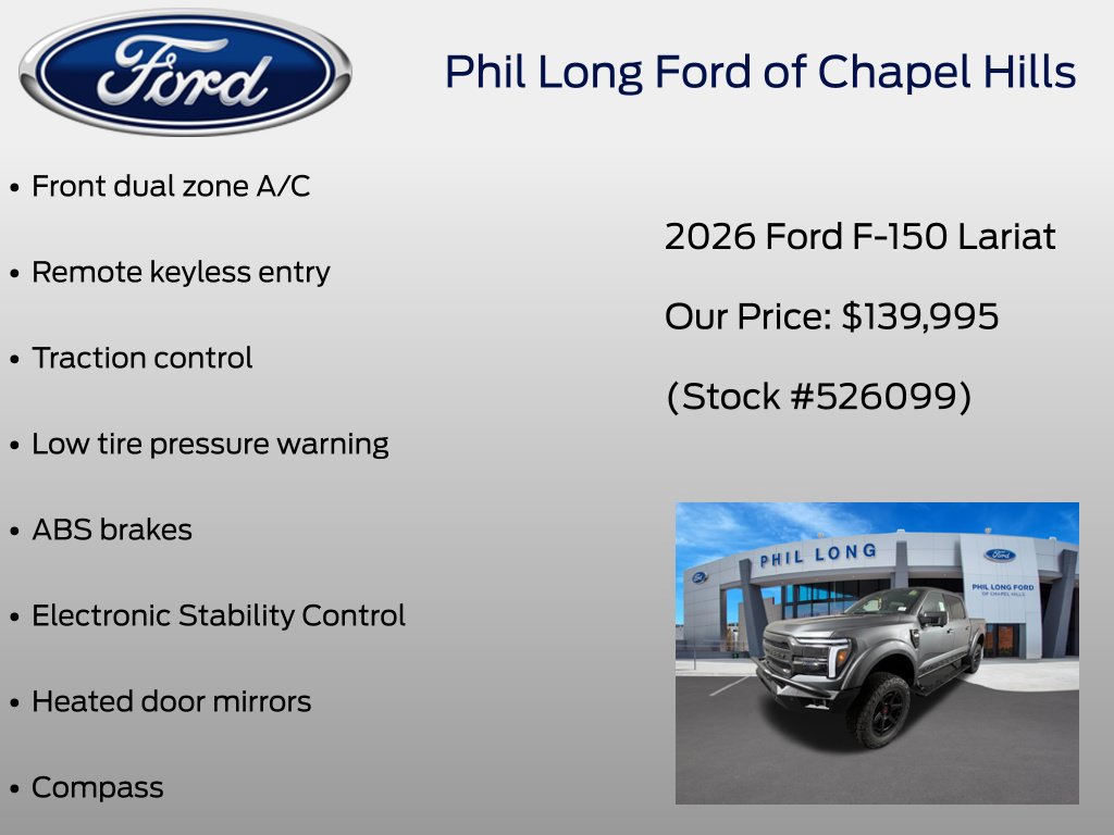 New 2026 Ford F150 Lariat w/ Equipment Group 502A High AWD/4WD image 8