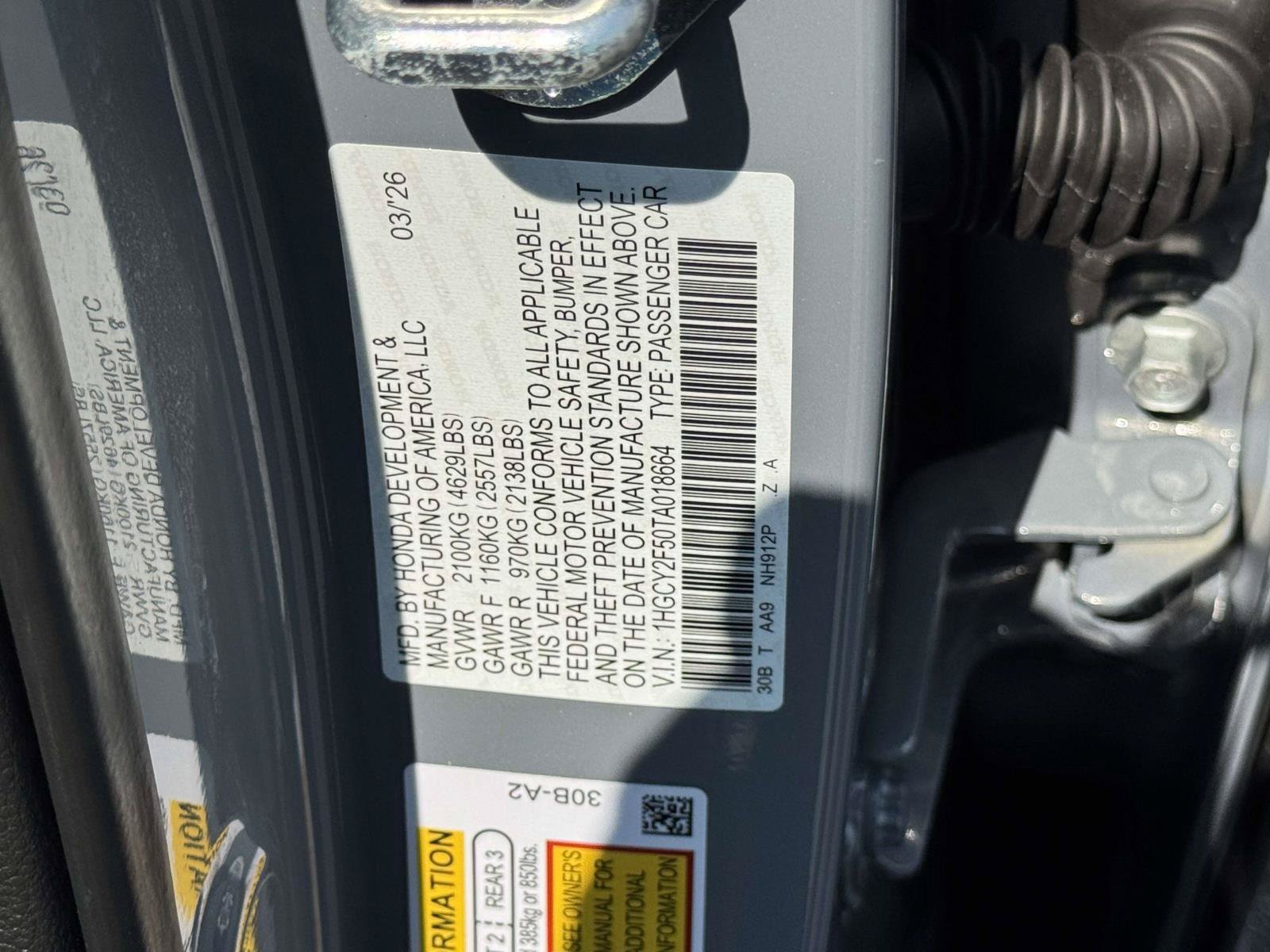 Certified 2026 Honda Accord Sport image 20