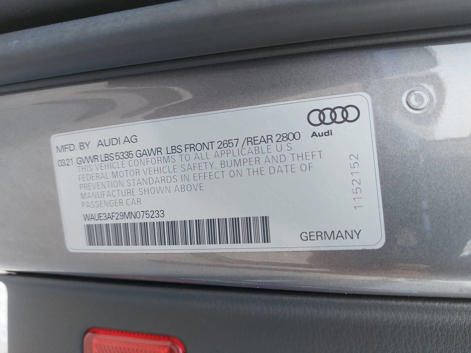 Used 2021 Audi A6 Premium Plus w/ Premium Plus Package AWD/4WD image 15