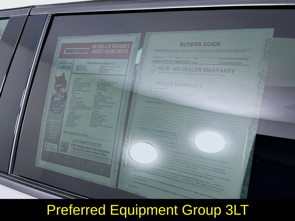 Used 2024 Chevrolet Blazer LT w/ LPO, Floor Liner Package image 13