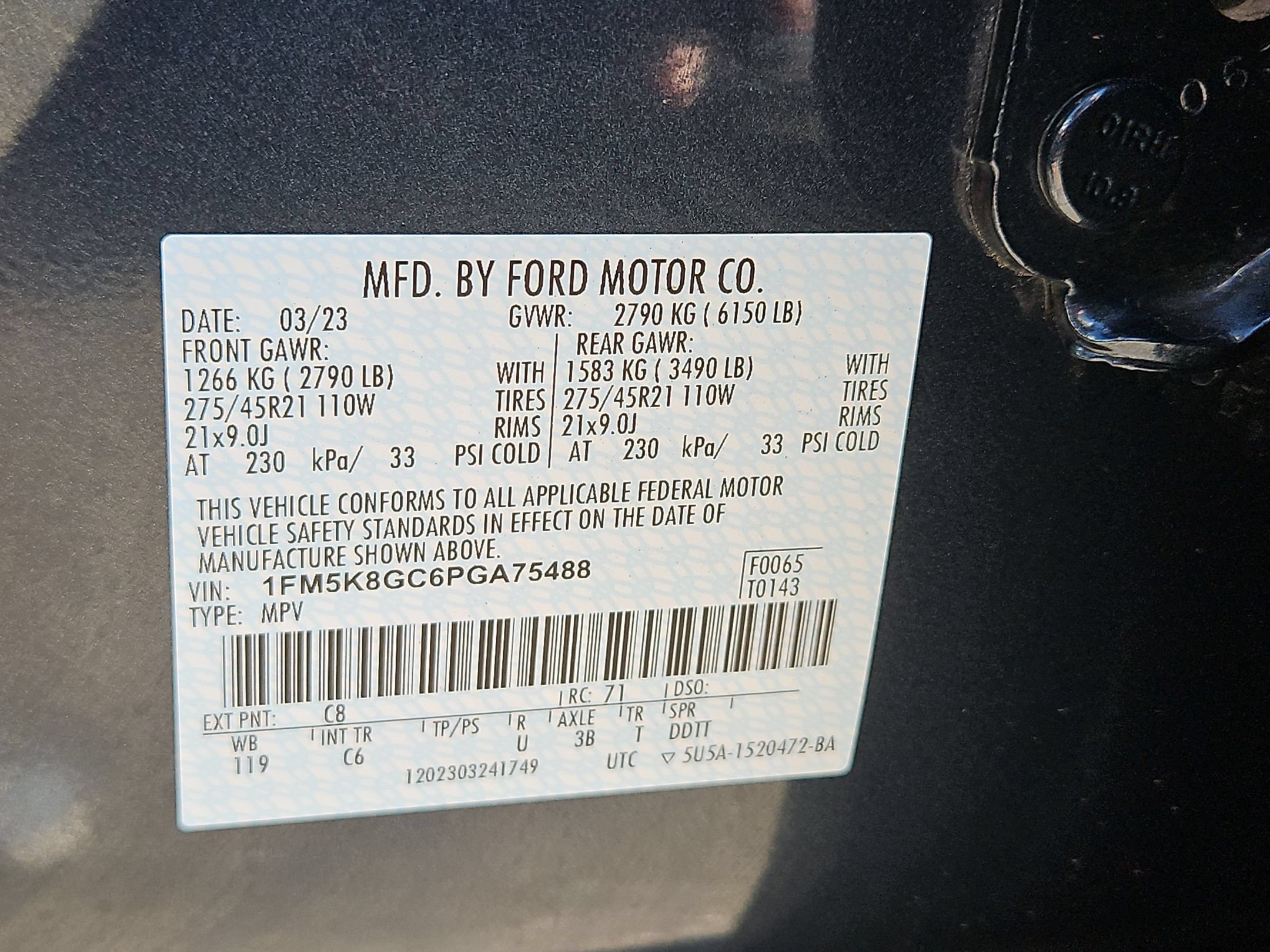 Certified 2023 Ford Explorer ST w/ Equipment Group 401A AWD/4WD image 29